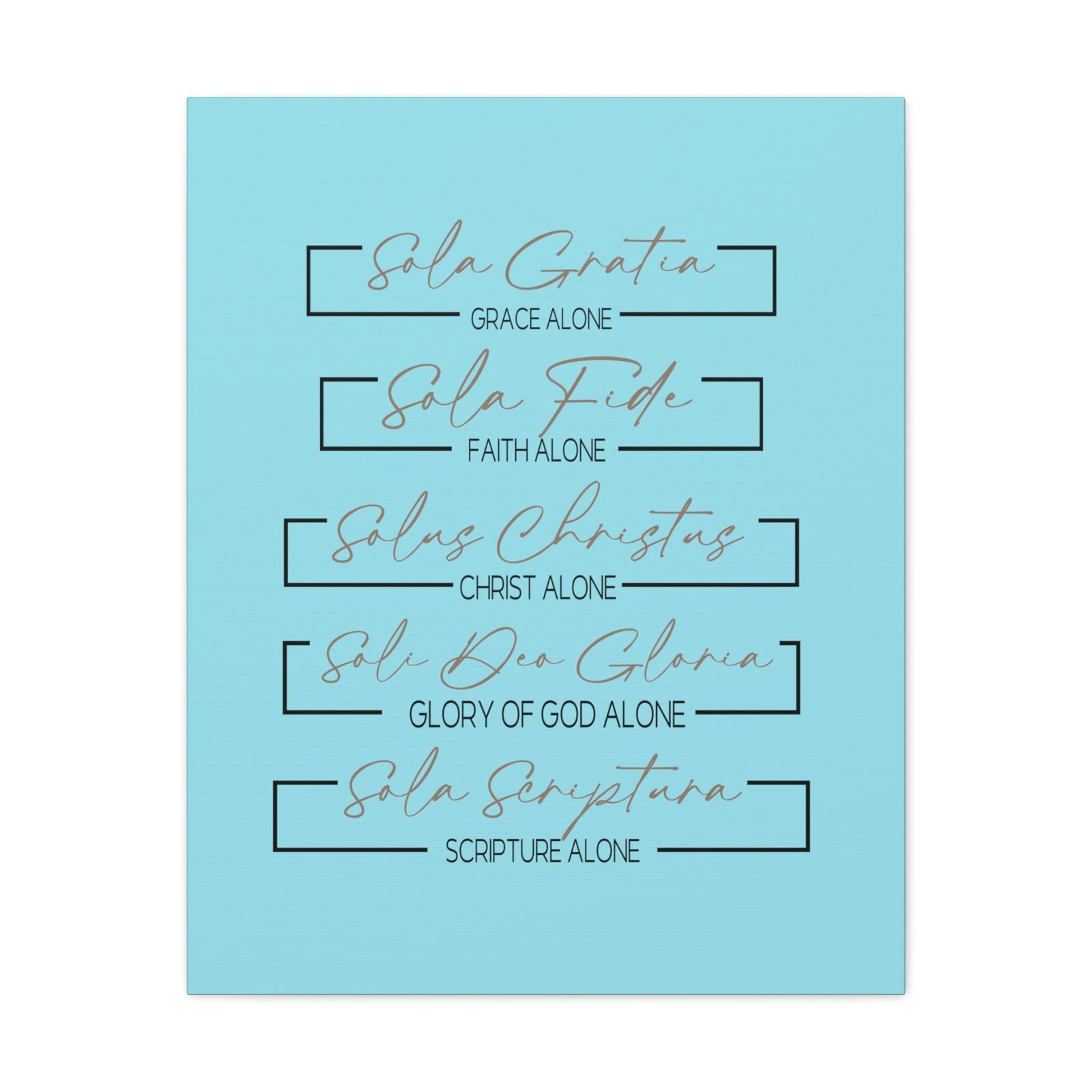 Scripture Walls Glory Of God Alone Hebrews 1:3 Light Blue Bible Verse Canvas Christian Wall Art Ready to Hang Unframed-Express Your Love Gifts