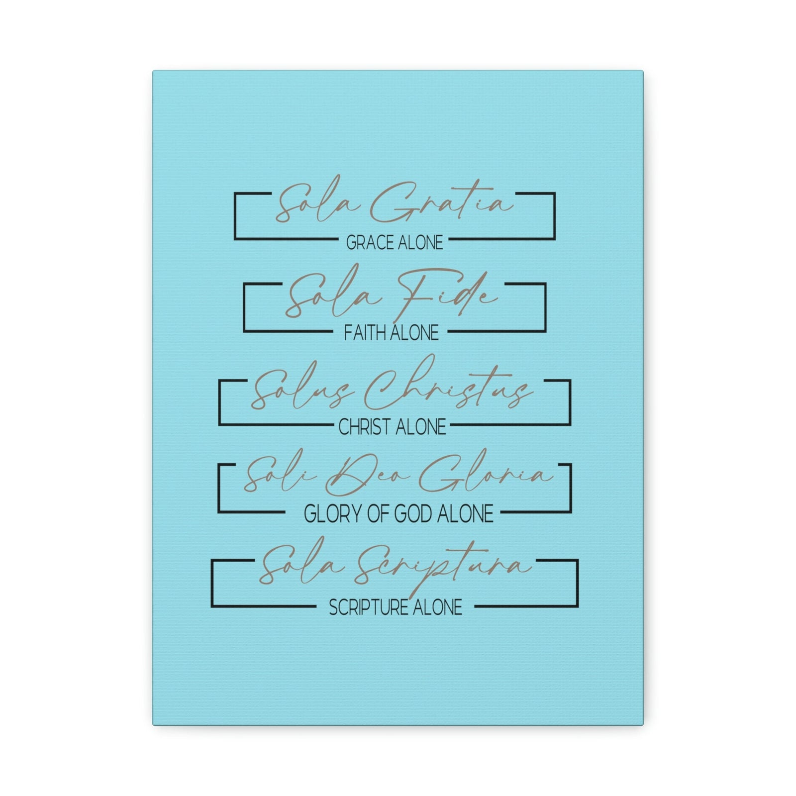 Scripture Walls Glory Of God Alone Hebrews 1:3 Light Blue Bible Verse Canvas Christian Wall Art Ready to Hang Unframed-Express Your Love Gifts