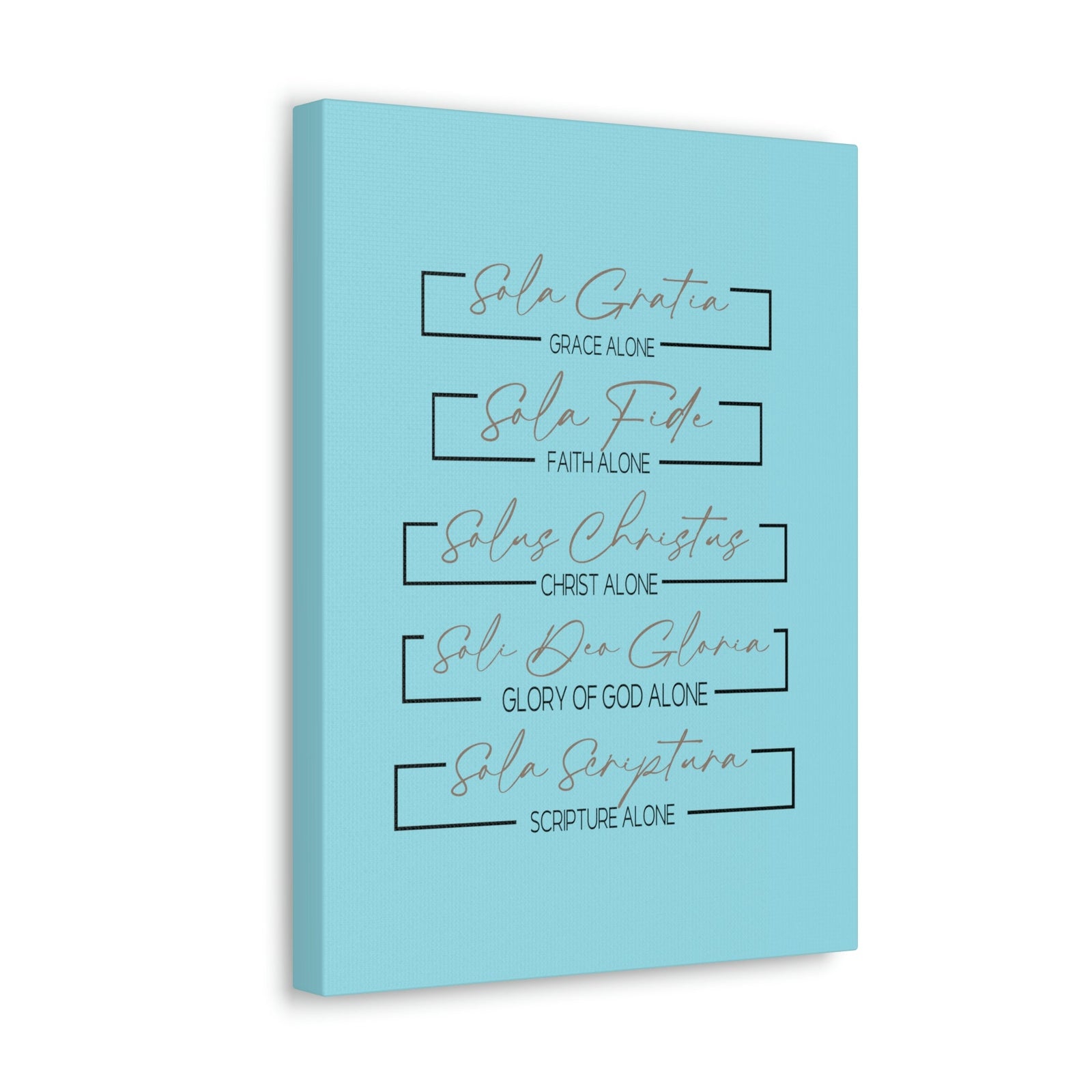 Scripture Walls Glory Of God Alone Hebrews 1:3 Light Blue Bible Verse Canvas Christian Wall Art Ready to Hang Unframed-Express Your Love Gifts