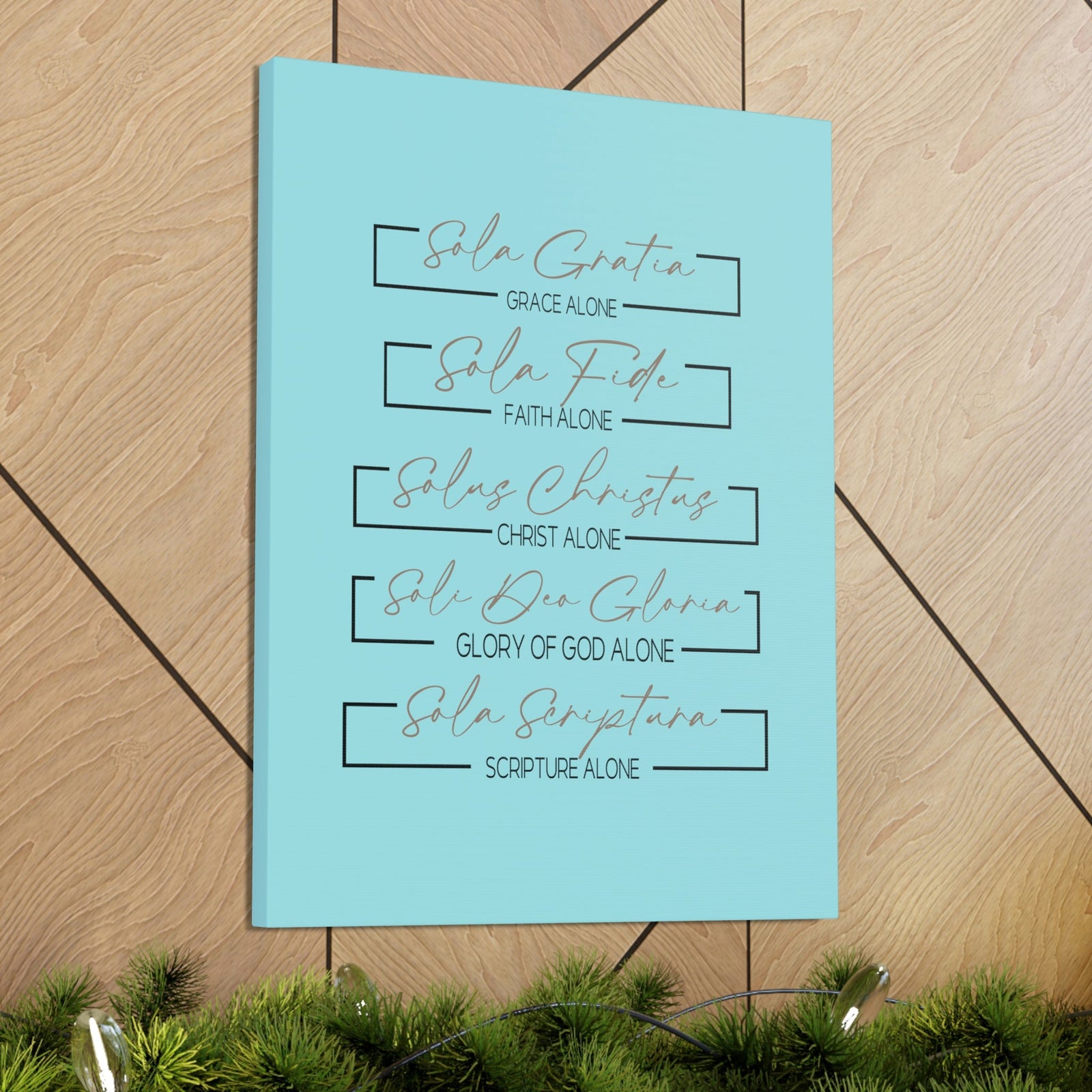 Scripture Walls Glory Of God Alone Hebrews 1:3 Light Blue Bible Verse Canvas Christian Wall Art Ready to Hang Unframed-Express Your Love Gifts