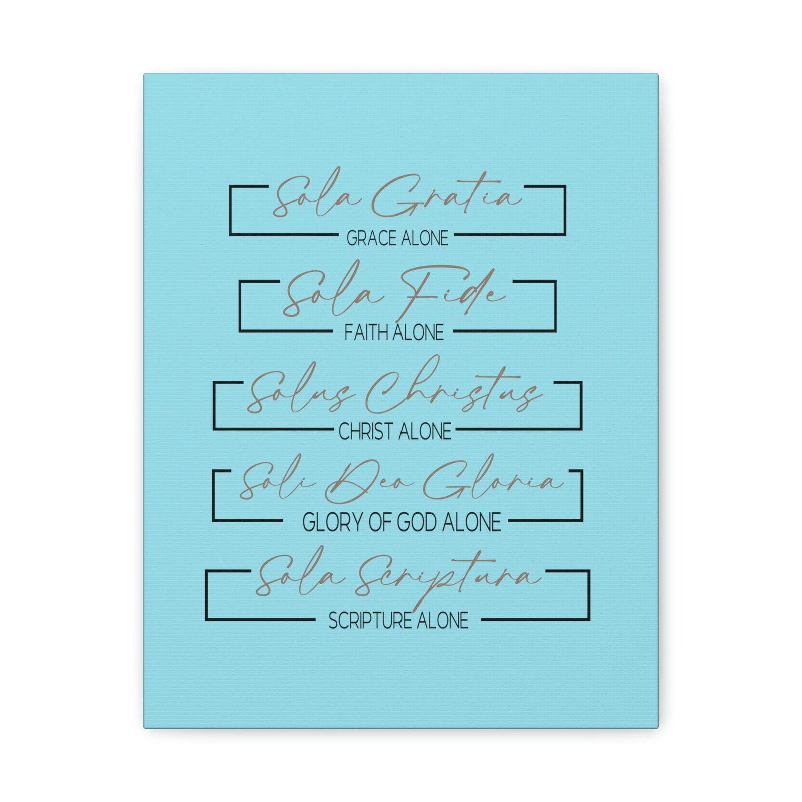 Scripture Walls Glory Of God Alone Hebrews 1:3 Light Blue Bible Verse Canvas Christian Wall Art Ready to Hang Unframed-Express Your Love Gifts