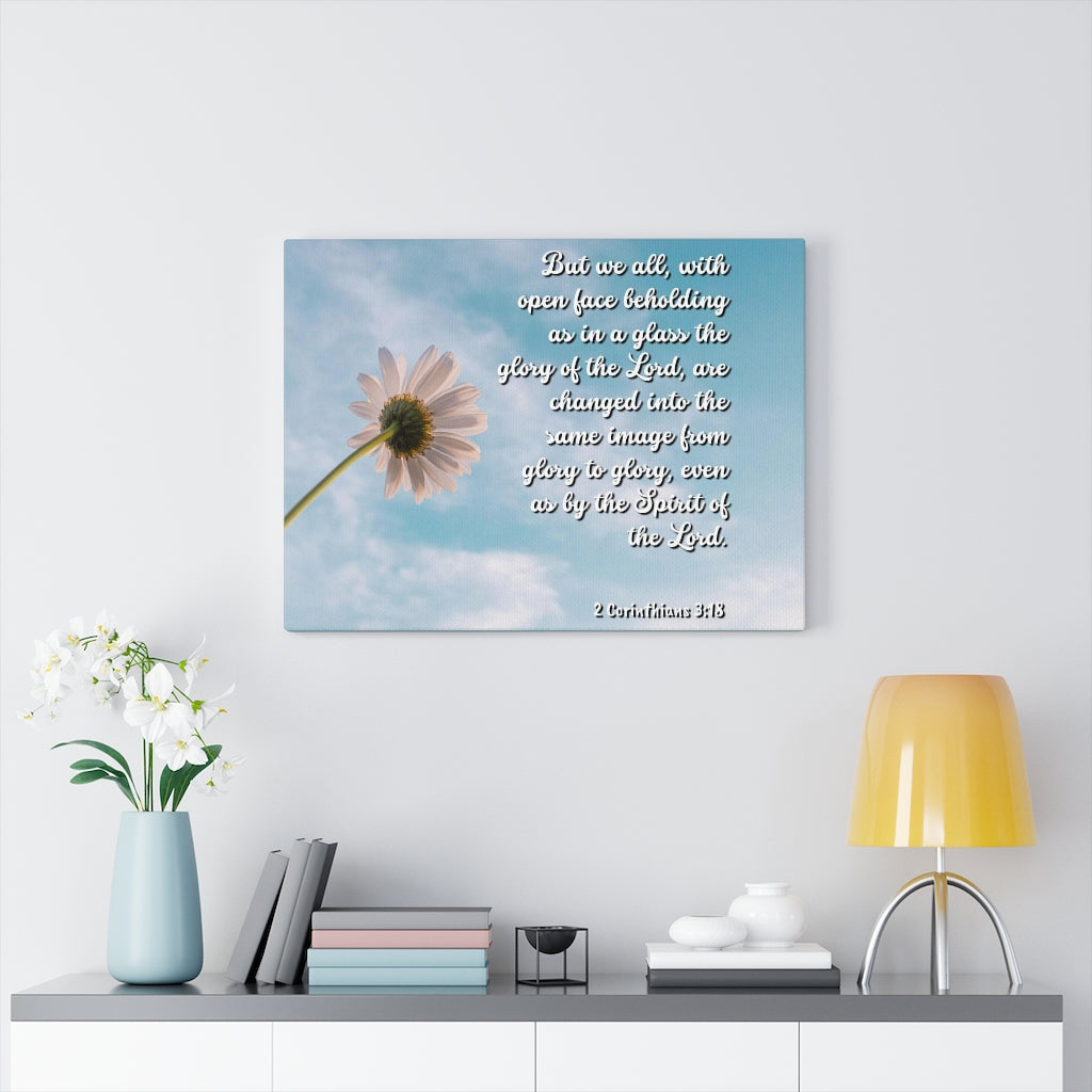 Scripture Walls Glory Of The Lord 2 Corinthians 3:18 Bible Verse Canvas Christian Wall Art Ready to Hang Unframed-Express Your Love Gifts