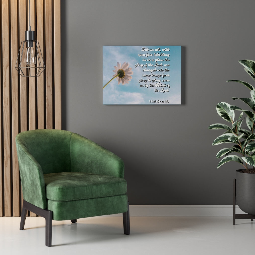 Scripture Walls Glory Of The Lord 2 Corinthians 3:18 Bible Verse Canvas Christian Wall Art Ready to Hang Unframed-Express Your Love Gifts