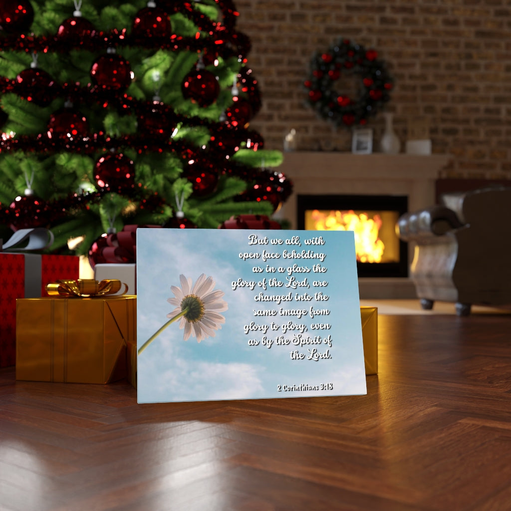 Scripture Walls Glory Of The Lord 2 Corinthians 3:18 Bible Verse Canvas Christian Wall Art Ready to Hang Unframed-Express Your Love Gifts