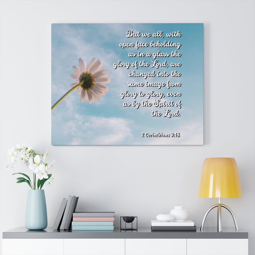 Scripture Walls Glory Of The Lord 2 Corinthians 3:18 Bible Verse Canvas Christian Wall Art Ready to Hang Unframed-Express Your Love Gifts