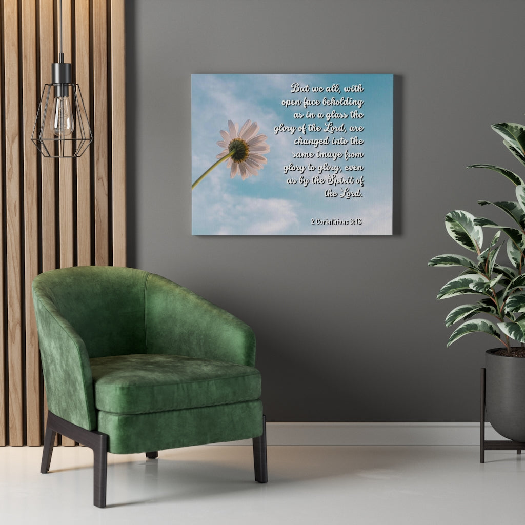 Scripture Walls Glory Of The Lord 2 Corinthians 3:18 Bible Verse Canvas Christian Wall Art Ready to Hang Unframed-Express Your Love Gifts