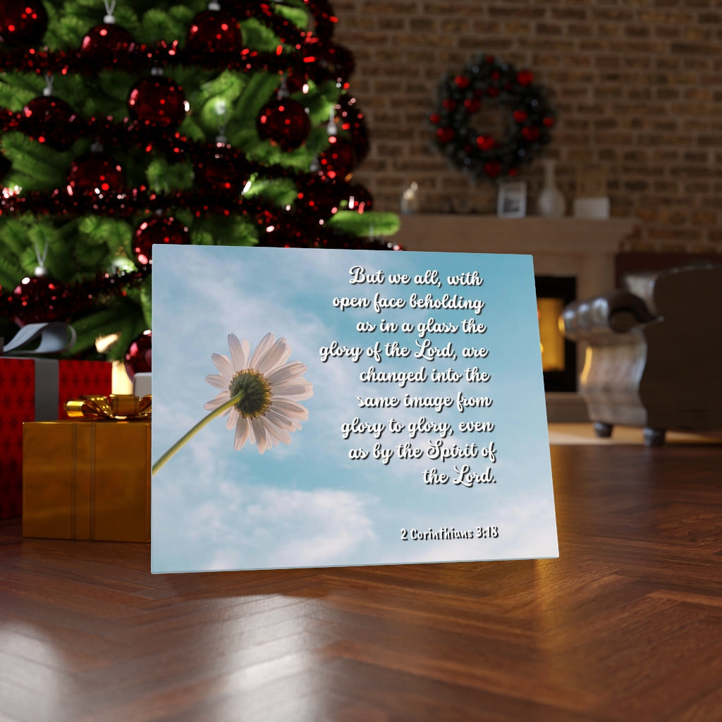 Scripture Walls Glory Of The Lord 2 Corinthians 3:18 Bible Verse Canvas Christian Wall Art Ready to Hang Unframed-Express Your Love Gifts