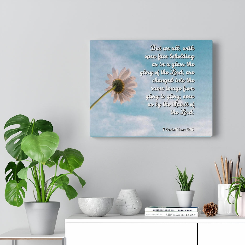 Scripture Walls Glory Of The Lord 2 Corinthians 3:18 Bible Verse Canvas Christian Wall Art Ready to Hang Unframed-Express Your Love Gifts