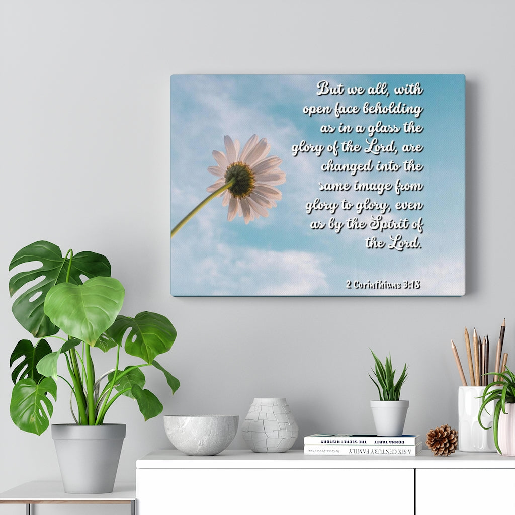 Scripture Walls Glory Of The Lord 2 Corinthians 3:18 Bible Verse Canvas Christian Wall Art Ready to Hang Unframed-Express Your Love Gifts