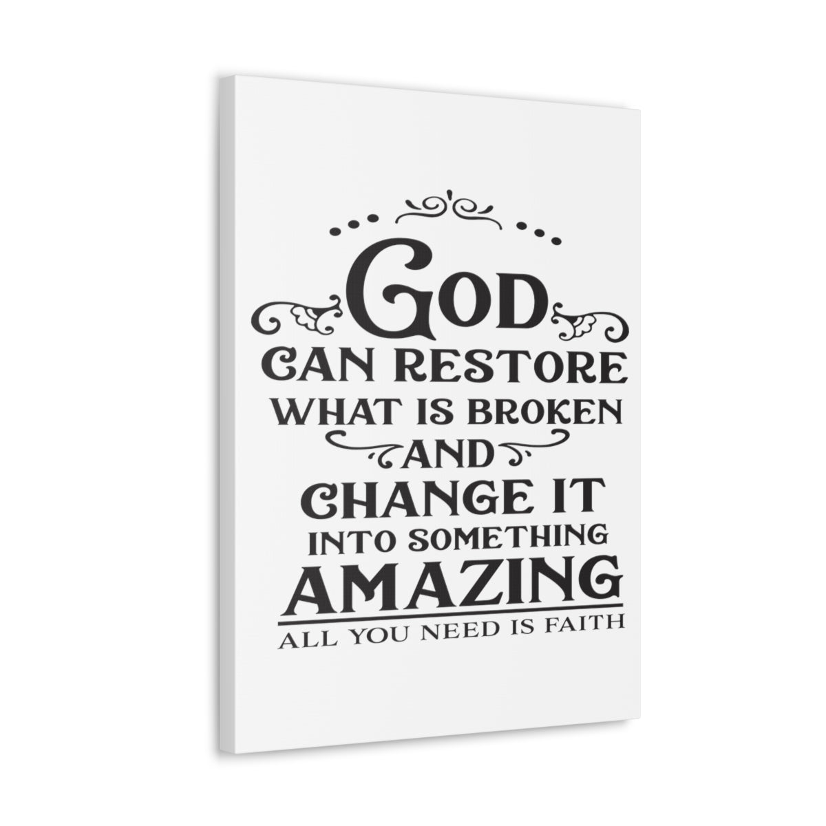 Scripture Walls God Can Restore Hosea 6:1 Christian Wall Art Print Ready to Hang Unframed-Express Your Love Gifts