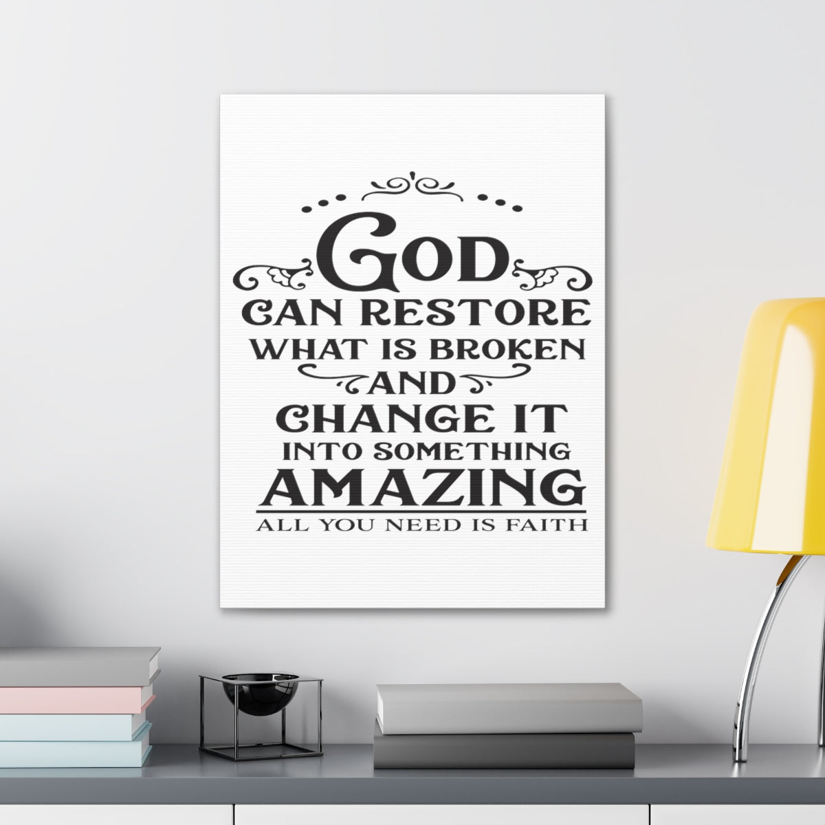 Scripture Walls God Can Restore Hosea 6:1 Christian Wall Art Print Ready to Hang Unframed-Express Your Love Gifts