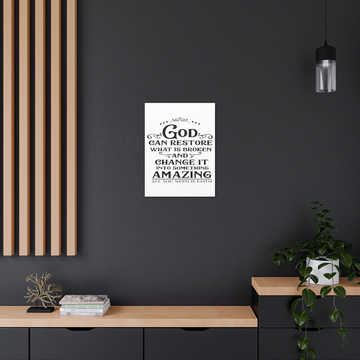 Scripture Walls God Can Restore Hosea 6:1 Christian Wall Art Print Ready to Hang Unframed-Express Your Love Gifts