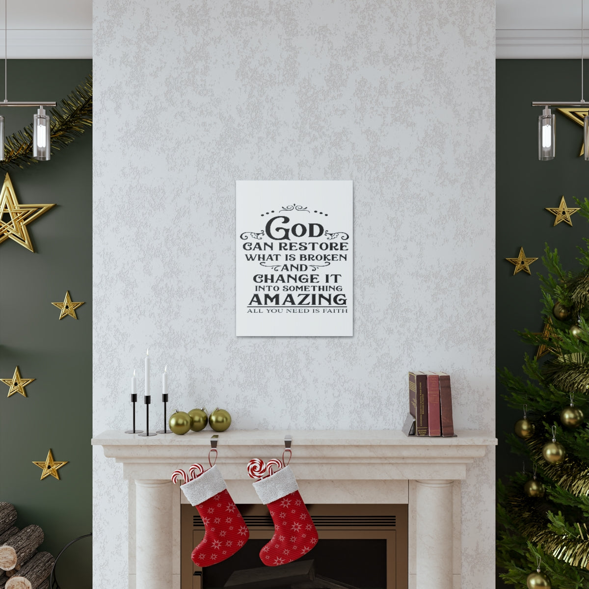 Scripture Walls God Can Restore Hosea 6:1 Christian Wall Art Print Ready to Hang Unframed-Express Your Love Gifts