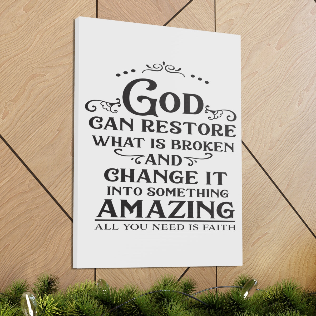 Scripture Walls God Can Restore Hosea 6:1 Christian Wall Art Print Ready to Hang Unframed-Express Your Love Gifts