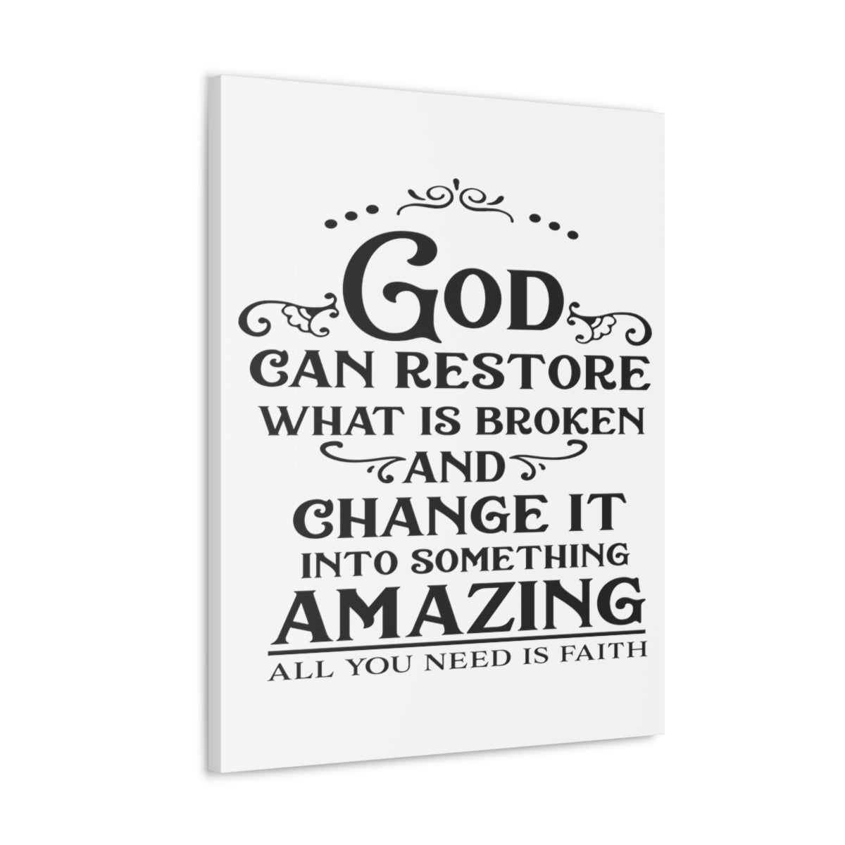 Scripture Walls God Can Restore Hosea 6:1 Christian Wall Art Print Ready to Hang Unframed-Express Your Love Gifts