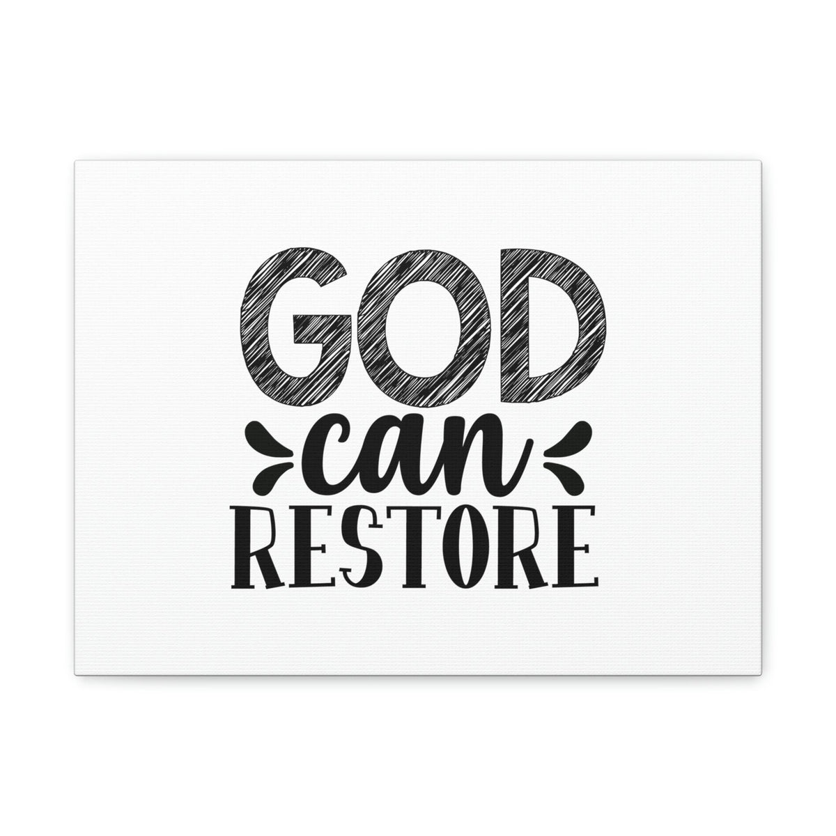 Scripture Walls God Can Restore Psalm 23:3 Plain Christian Wall Art Bible Verse Print Ready to Hang Unframed-Express Your Love Gifts