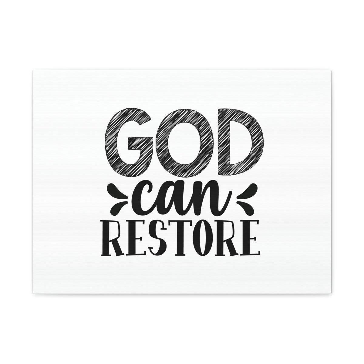 Scripture Walls God Can Restore Psalm 23:3 Plain Christian Wall Art Bible Verse Print Ready to Hang Unframed-Express Your Love Gifts