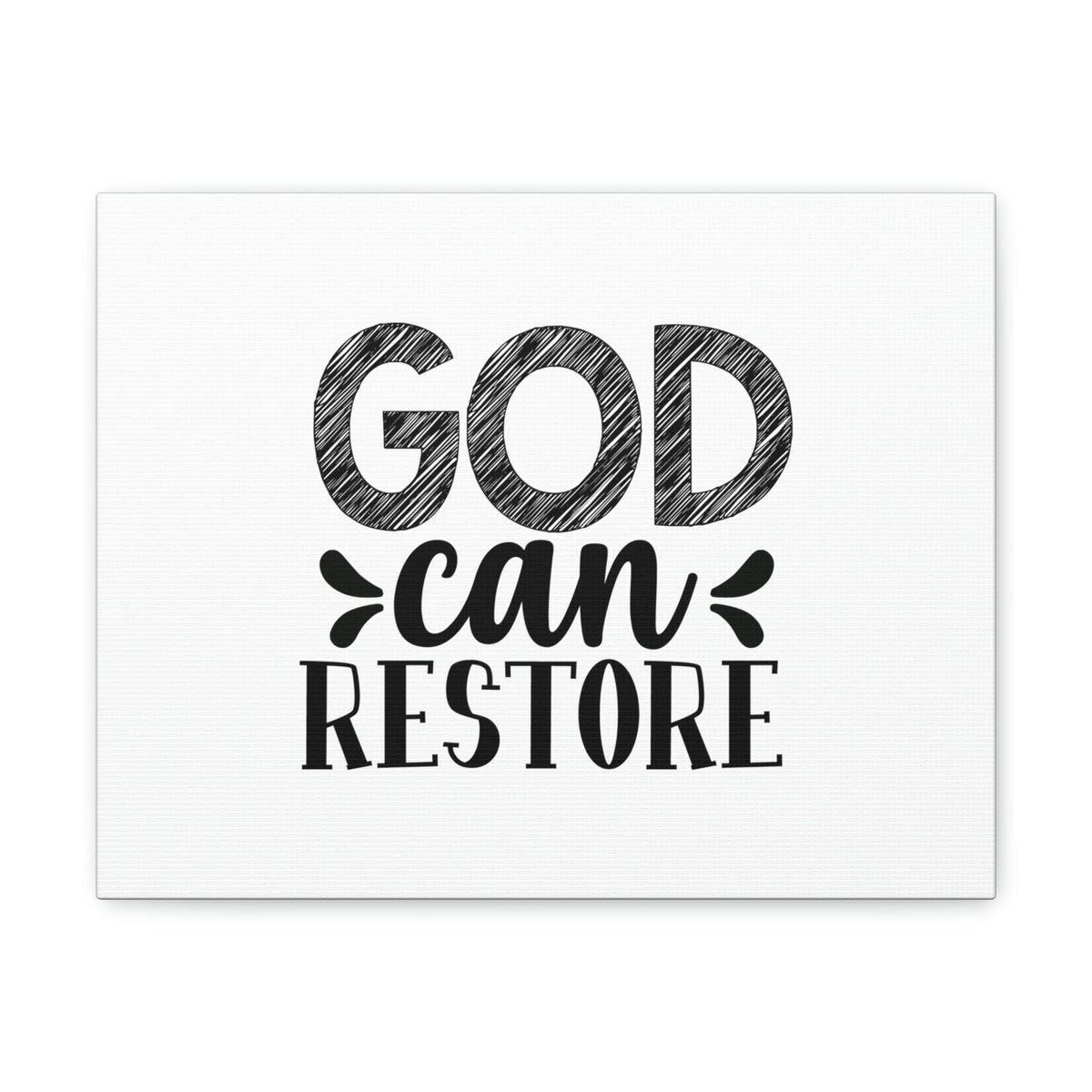 Scripture Walls God Can Restore Psalm 23:3 Plain Christian Wall Art Bible Verse Print Ready to Hang Unframed-Express Your Love Gifts