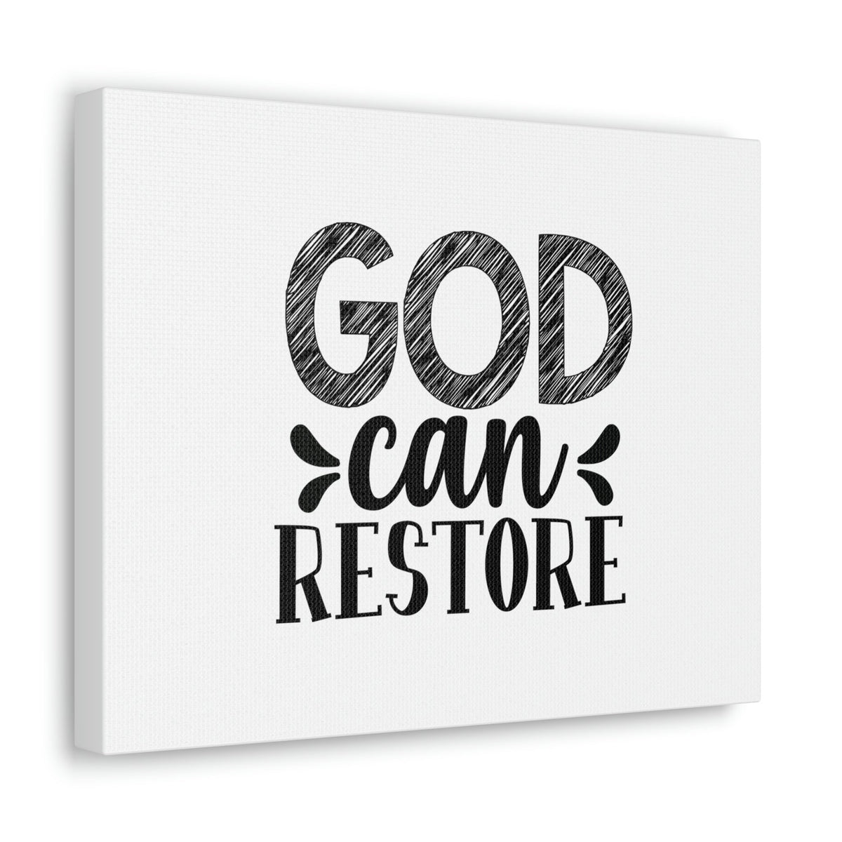 Scripture Walls God Can Restore Psalm 23:3 Plain Christian Wall Art Bible Verse Print Ready to Hang Unframed-Express Your Love Gifts