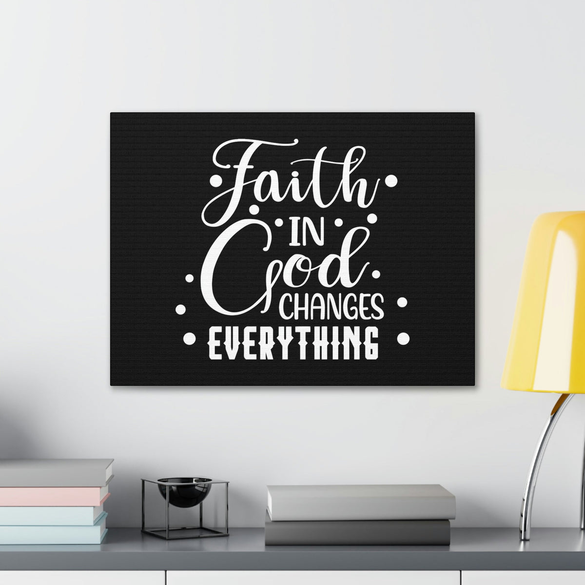 Scripture Walls God Changes Everything 2 Corinthians 5:17 Dots Christian Wall Art Bible Verse Print Ready to Hang Unframed-Express Your Love Gifts