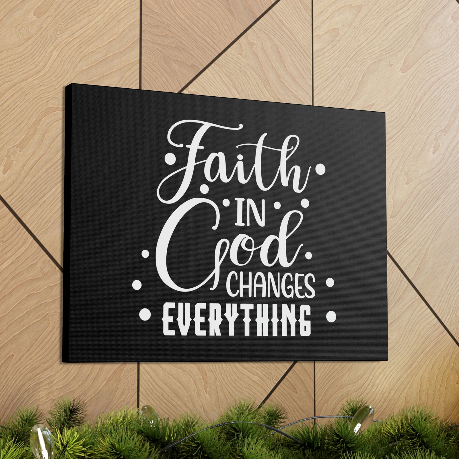 Scripture Walls God Changes Everything 2 Corinthians 5:17 Dots Christian Wall Art Bible Verse Print Ready to Hang Unframed-Express Your Love Gifts