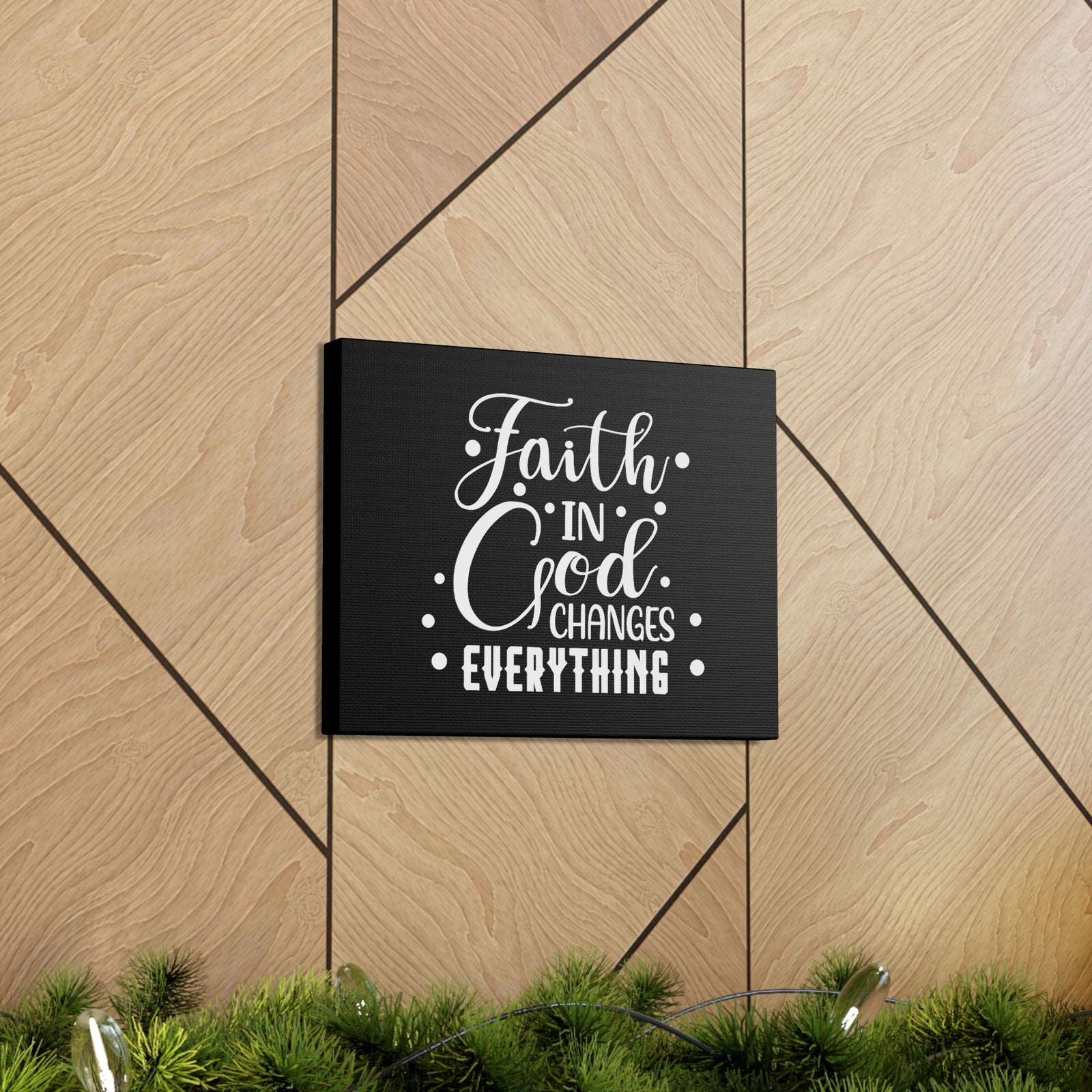 Scripture Walls God Changes Everything 2 Corinthians 5:17 Dots Christian Wall Art Bible Verse Print Ready to Hang Unframed-Express Your Love Gifts