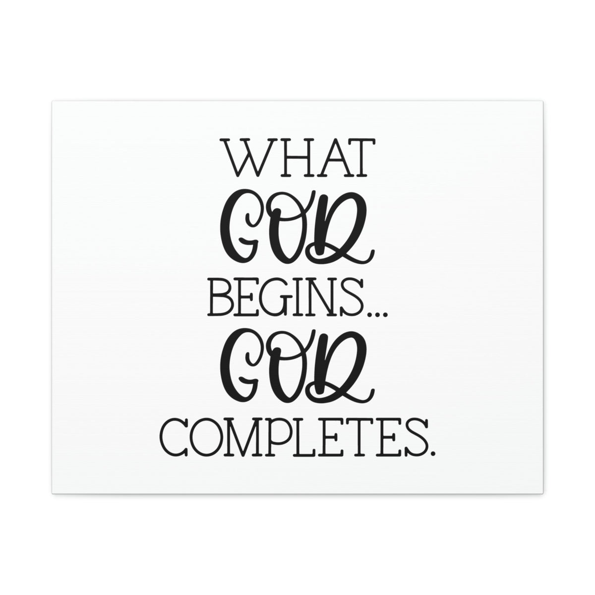 Scripture Walls God Completes Philippians 1:6 Christian Wall Art Bible Verse Print Ready to Hang Unframed-Express Your Love Gifts