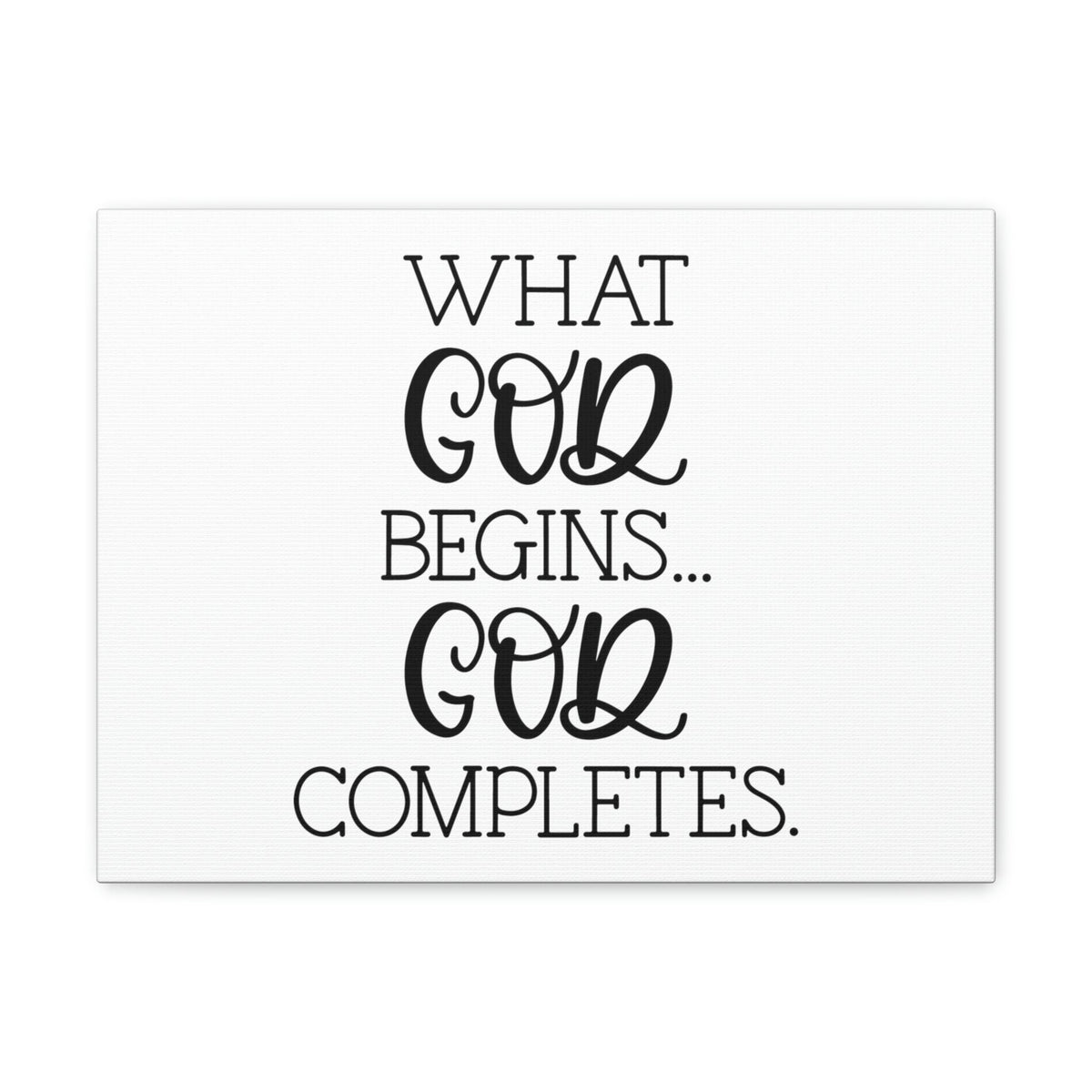 Scripture Walls God Completes Philippians 1:6 Christian Wall Art Bible Verse Print Ready to Hang Unframed-Express Your Love Gifts