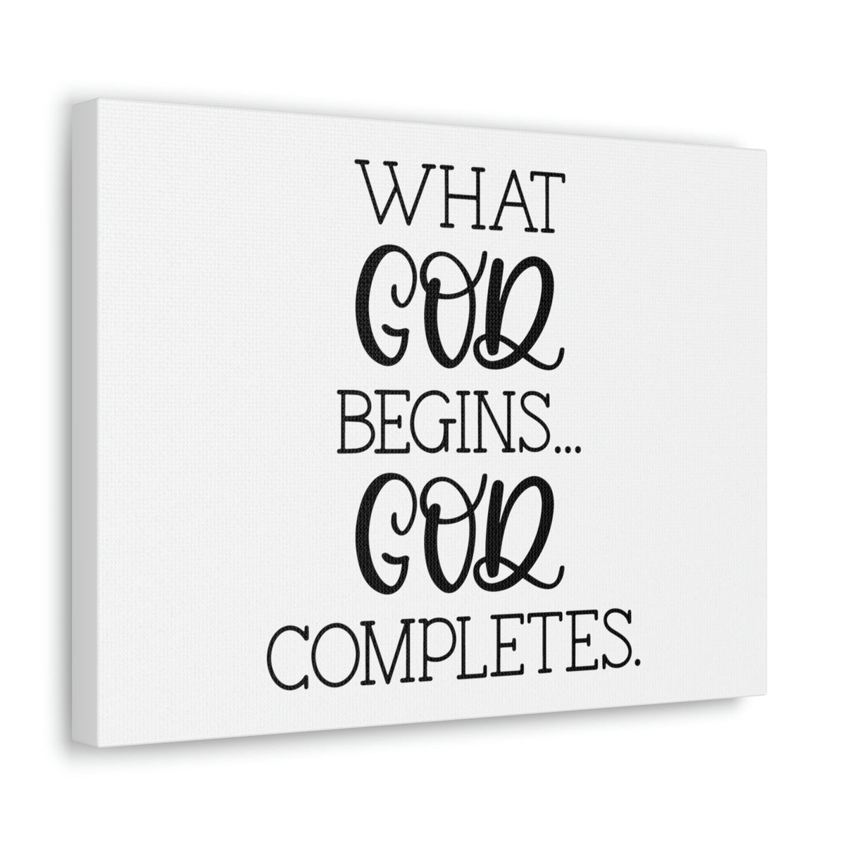 Scripture Walls God Completes Philippians 1:6 Christian Wall Art Bible Verse Print Ready to Hang Unframed-Express Your Love Gifts