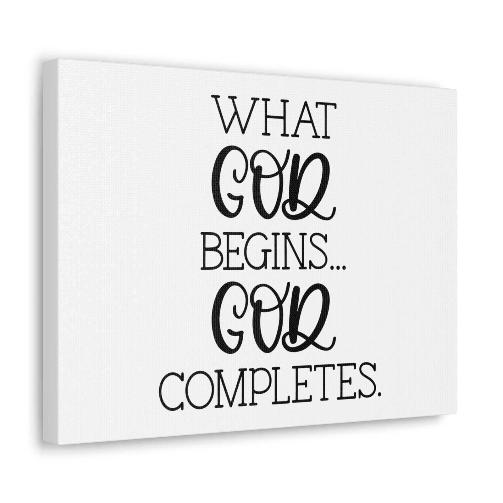 Scripture Walls God Completes Philippians 1:6 Christian Wall Art Bible Verse Print Ready to Hang Unframed-Express Your Love Gifts