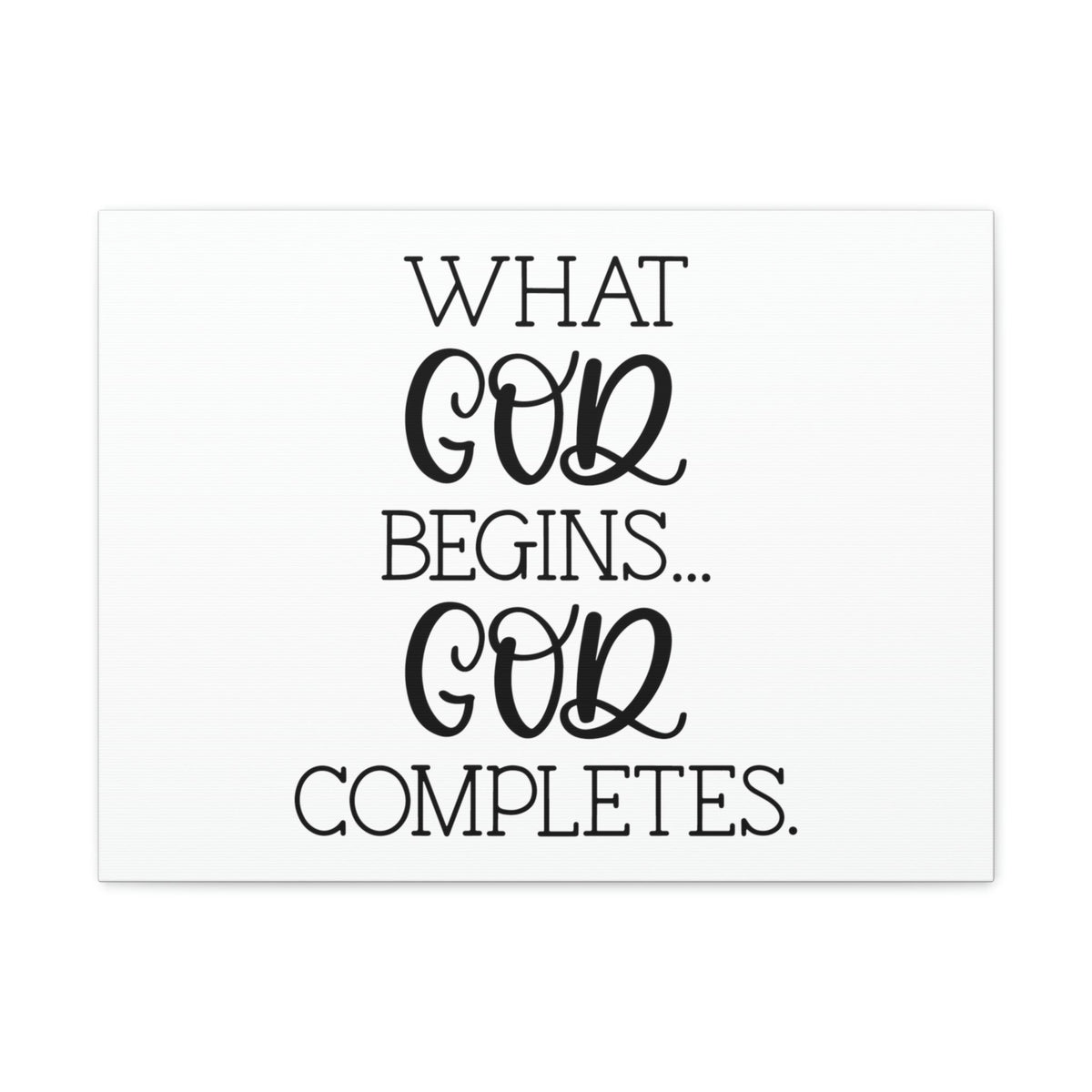Scripture Walls God Completes Philippians 1:6 Christian Wall Art Bible Verse Print Ready to Hang Unframed-Express Your Love Gifts