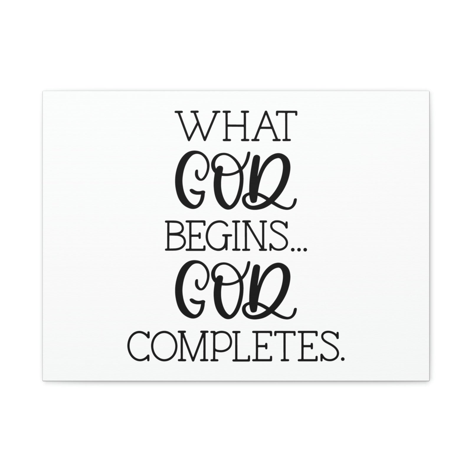 Scripture Walls God Completes Philippians 1:6 Christian Wall Art Bible Verse Print Ready to Hang Unframed-Express Your Love Gifts