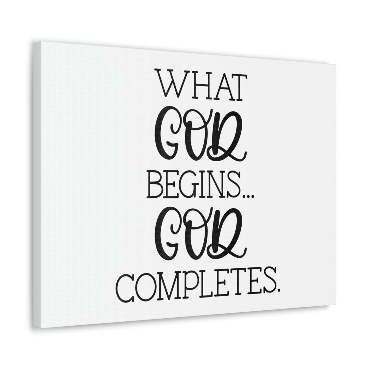 Scripture Walls God Completes Philippians 1:6 Christian Wall Art Bible Verse Print Ready to Hang Unframed-Express Your Love Gifts