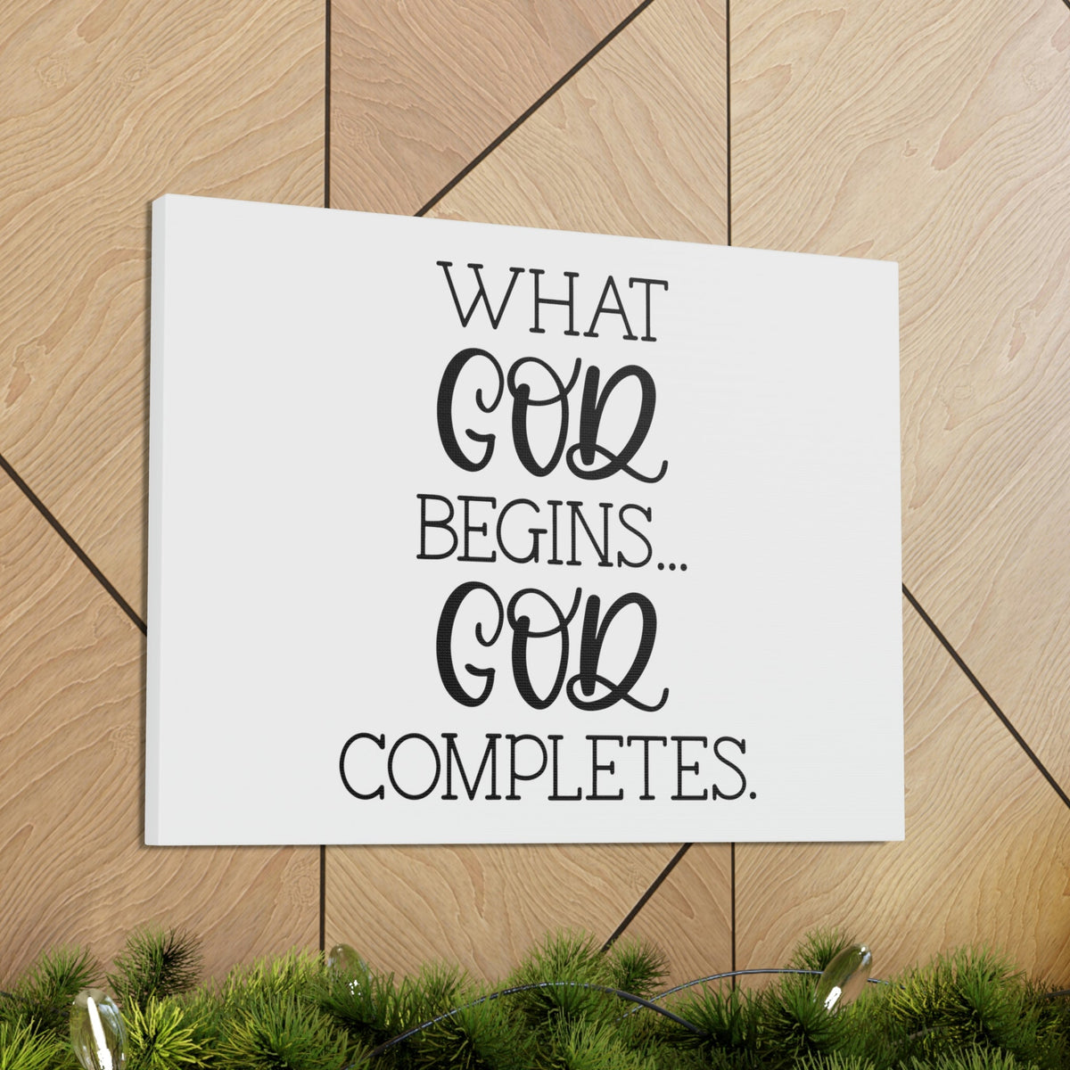 Scripture Walls God Completes Philippians 1:6 Christian Wall Art Bible Verse Print Ready to Hang Unframed-Express Your Love Gifts