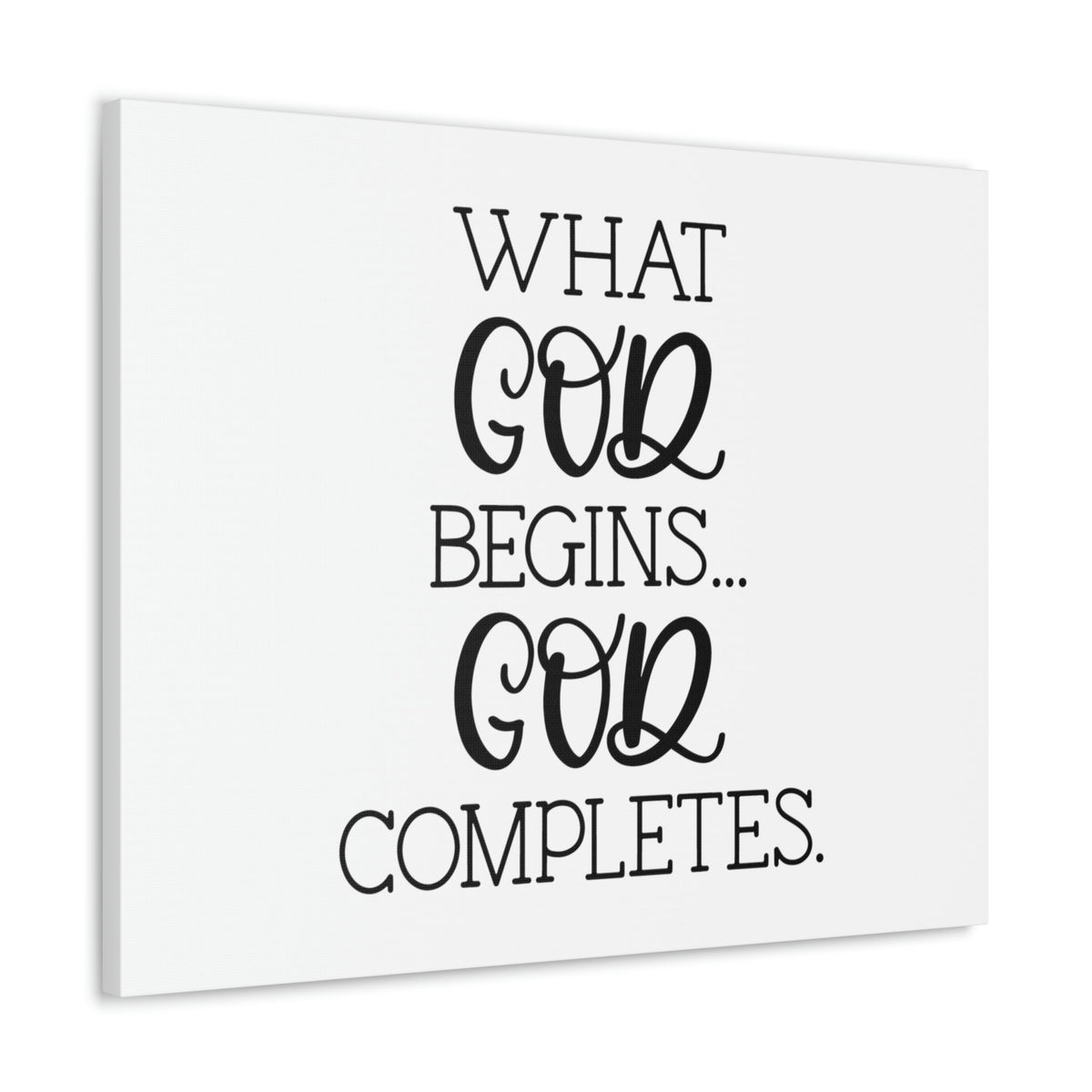 Scripture Walls God Completes Philippians 1:6 Christian Wall Art Bible Verse Print Ready to Hang Unframed-Express Your Love Gifts