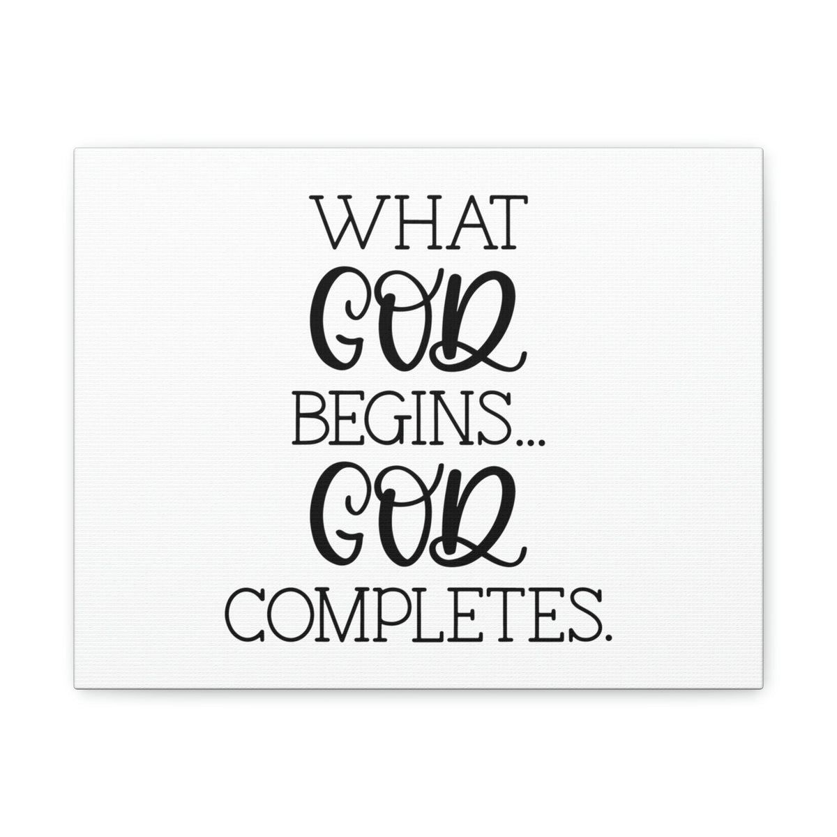 Scripture Walls God Completes Philippians 1:6 Christian Wall Art Bible Verse Print Ready to Hang Unframed-Express Your Love Gifts