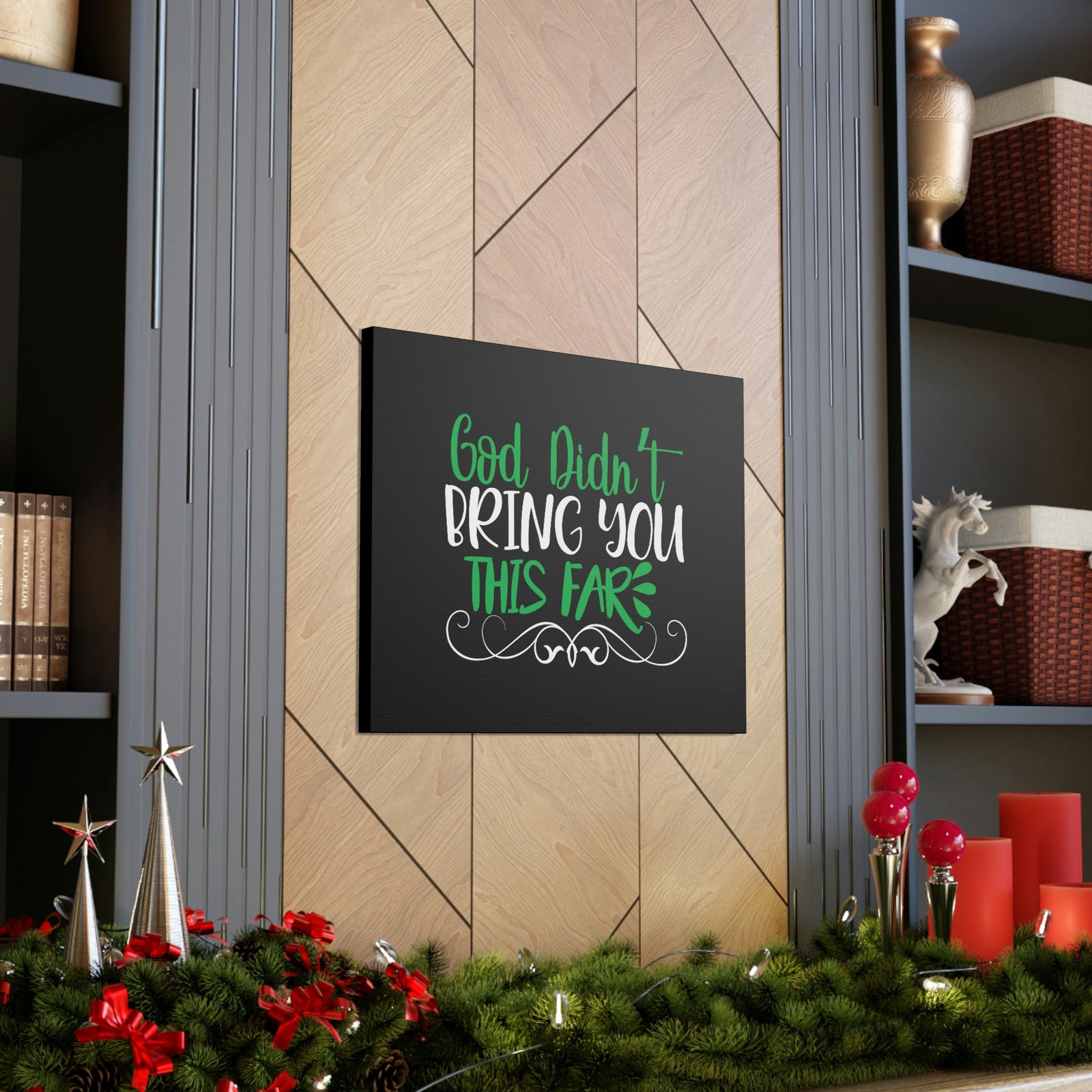 Scripture Walls God Didn't Bring You This Far Hebrews 13:5 Christian Wall Art Bible Verse Print Ready to Hang Unframed-Express Your Love Gifts
