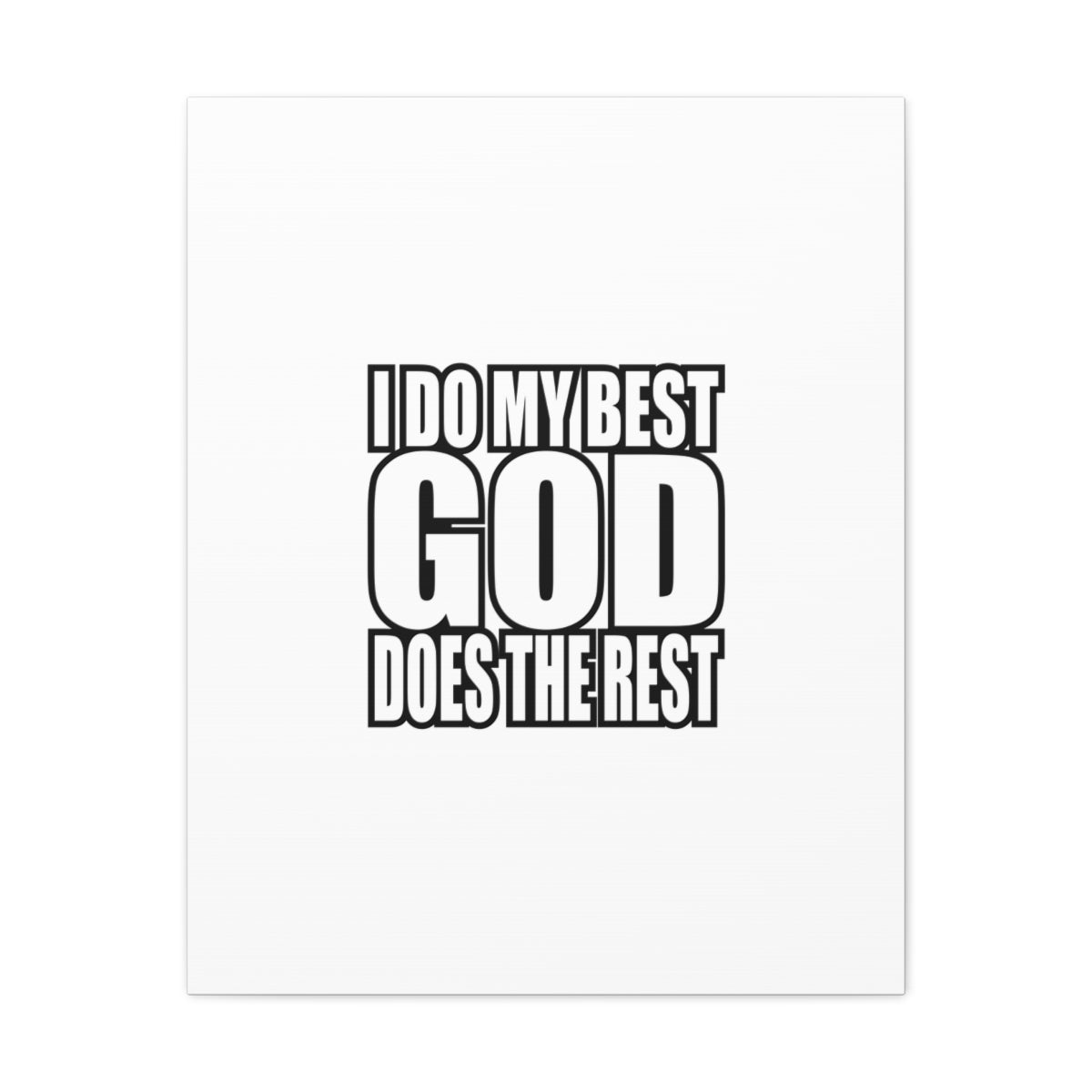 Scripture Walls God Does The Rest Colossians 3:23 White Christian Wall Art Bible Verse Print Ready to Hang Unframed-Express Your Love Gifts