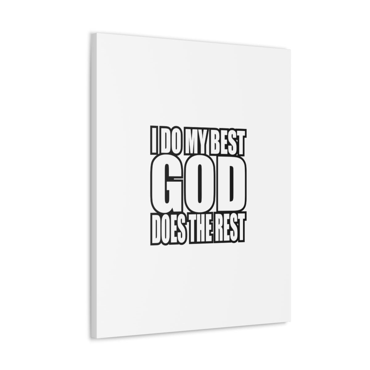 Scripture Walls God Does The Rest Colossians 3:23 White Christian Wall Art Bible Verse Print Ready to Hang Unframed-Express Your Love Gifts