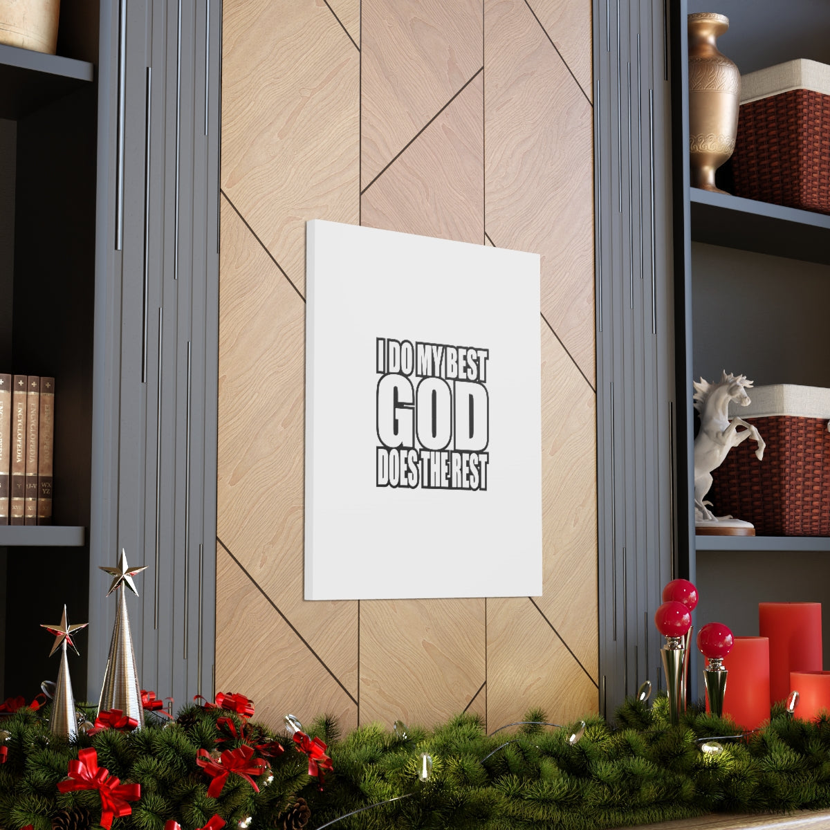 Scripture Walls God Does The Rest Colossians 3:23 White Christian Wall Art Bible Verse Print Ready to Hang Unframed-Express Your Love Gifts
