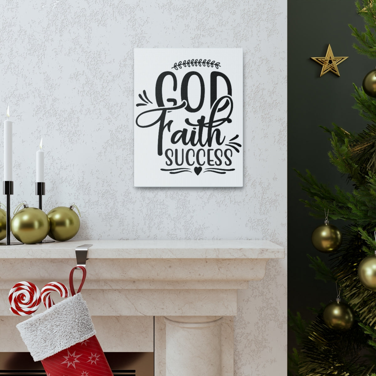 Scripture Walls God Faith Success Proverbs 16:3 Christian Wall Art Print Ready to Hang Unframed-Express Your Love Gifts