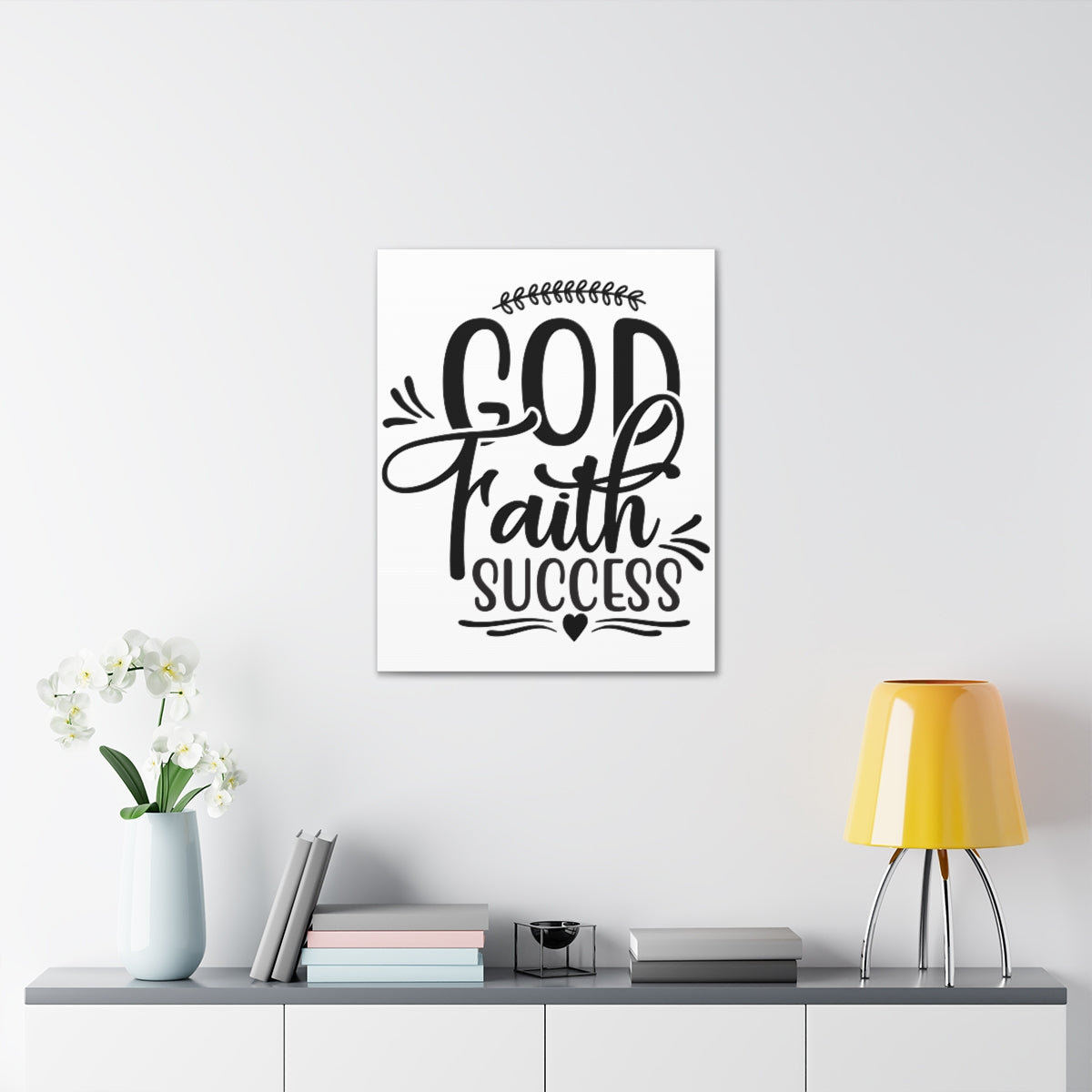 Scripture Walls God Faith Success Proverbs 16:3 Christian Wall Art Print Ready to Hang Unframed-Express Your Love Gifts