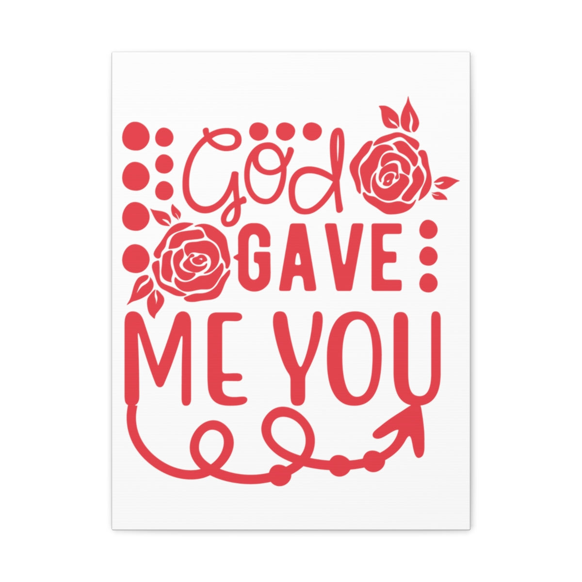 Scripture Walls God Gave Me John 3:16 Christian Wall Art Print Ready to Hang Unframed-Express Your Love Gifts