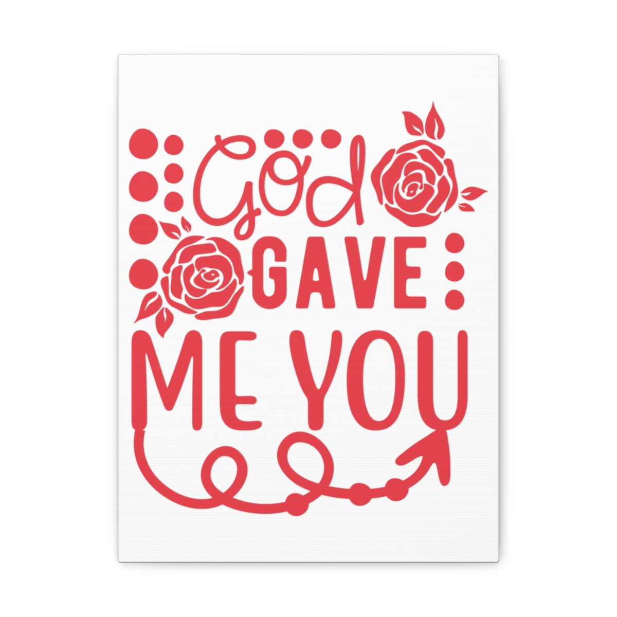 Scripture Walls God Gave Me John 3:16 Christian Wall Art Print Ready to Hang Unframed-Express Your Love Gifts