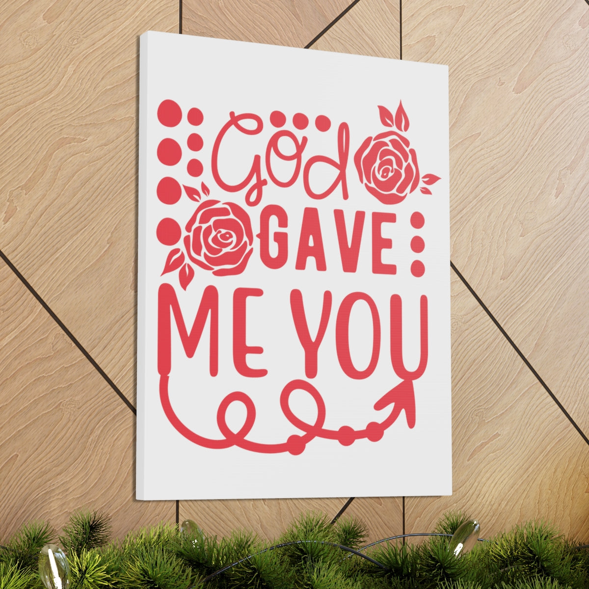 Scripture Walls God Gave Me John 3:16 Christian Wall Art Print Ready to Hang Unframed-Express Your Love Gifts