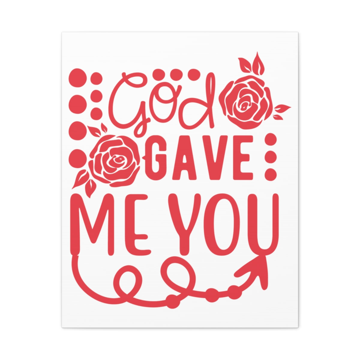 Scripture Walls God Gave Me John 3:16 Christian Wall Art Print Ready to Hang Unframed-Express Your Love Gifts