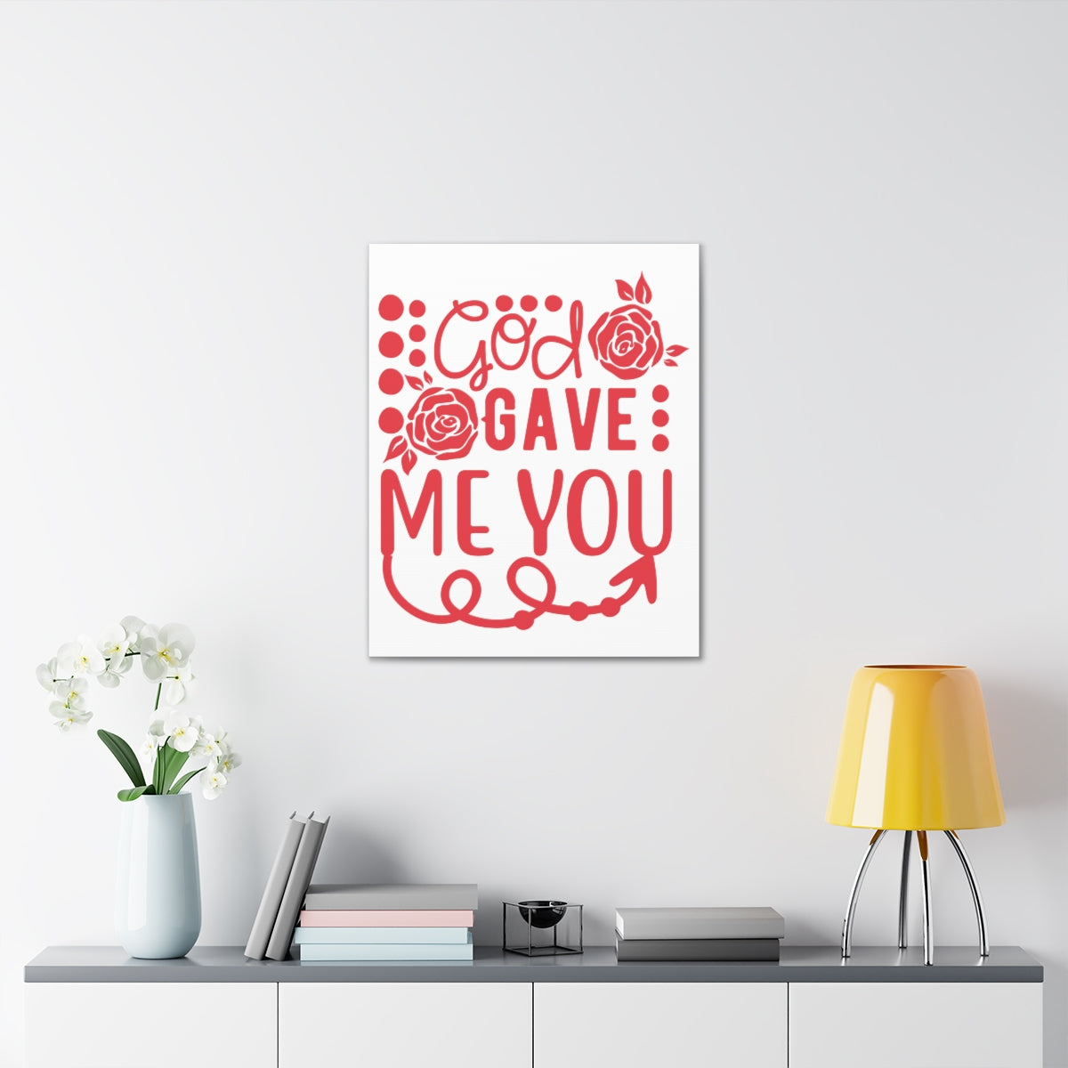 Scripture Walls God Gave Me John 3:16 Christian Wall Art Print Ready to Hang Unframed-Express Your Love Gifts