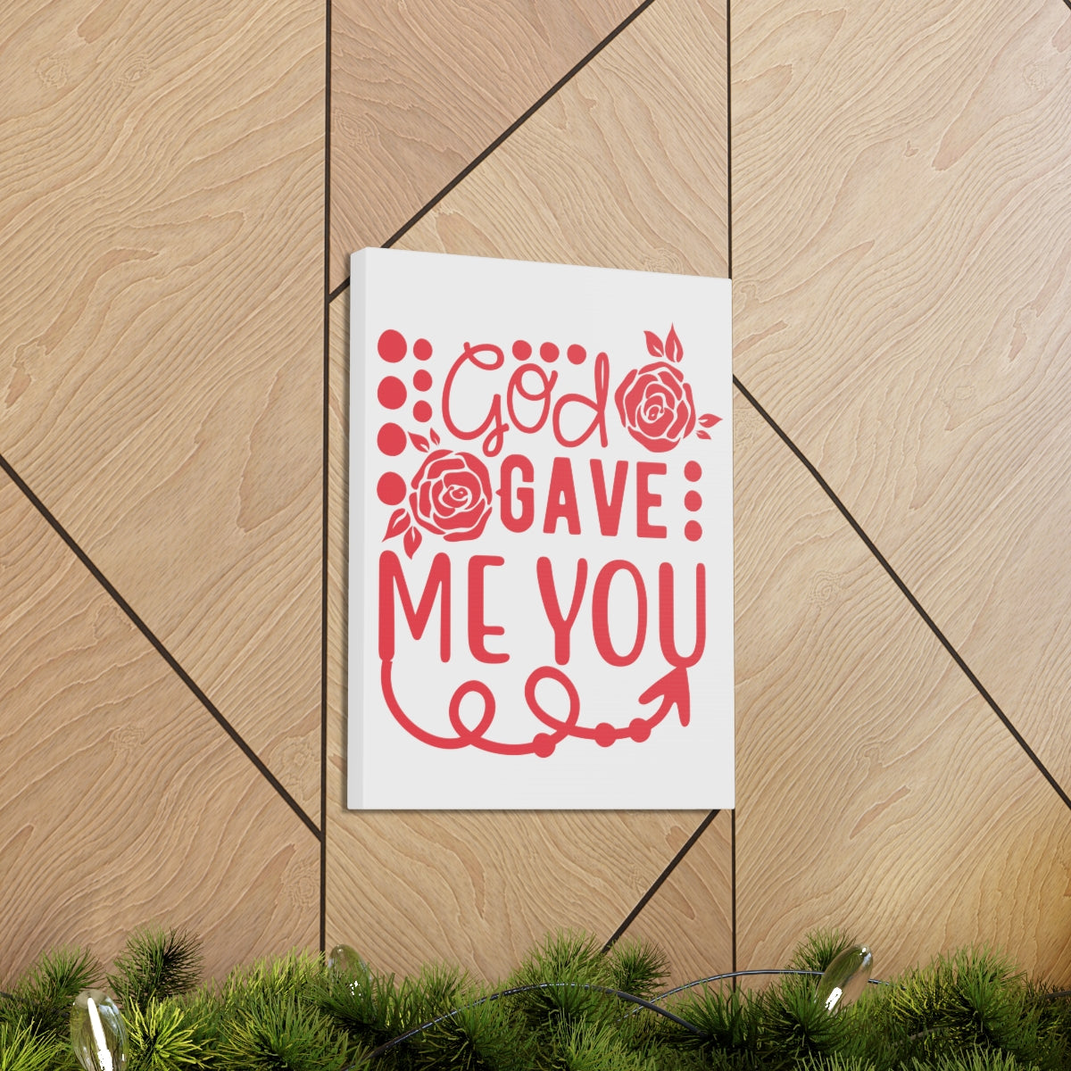 Scripture Walls God Gave Me John 3:16 Christian Wall Art Print Ready to Hang Unframed-Express Your Love Gifts