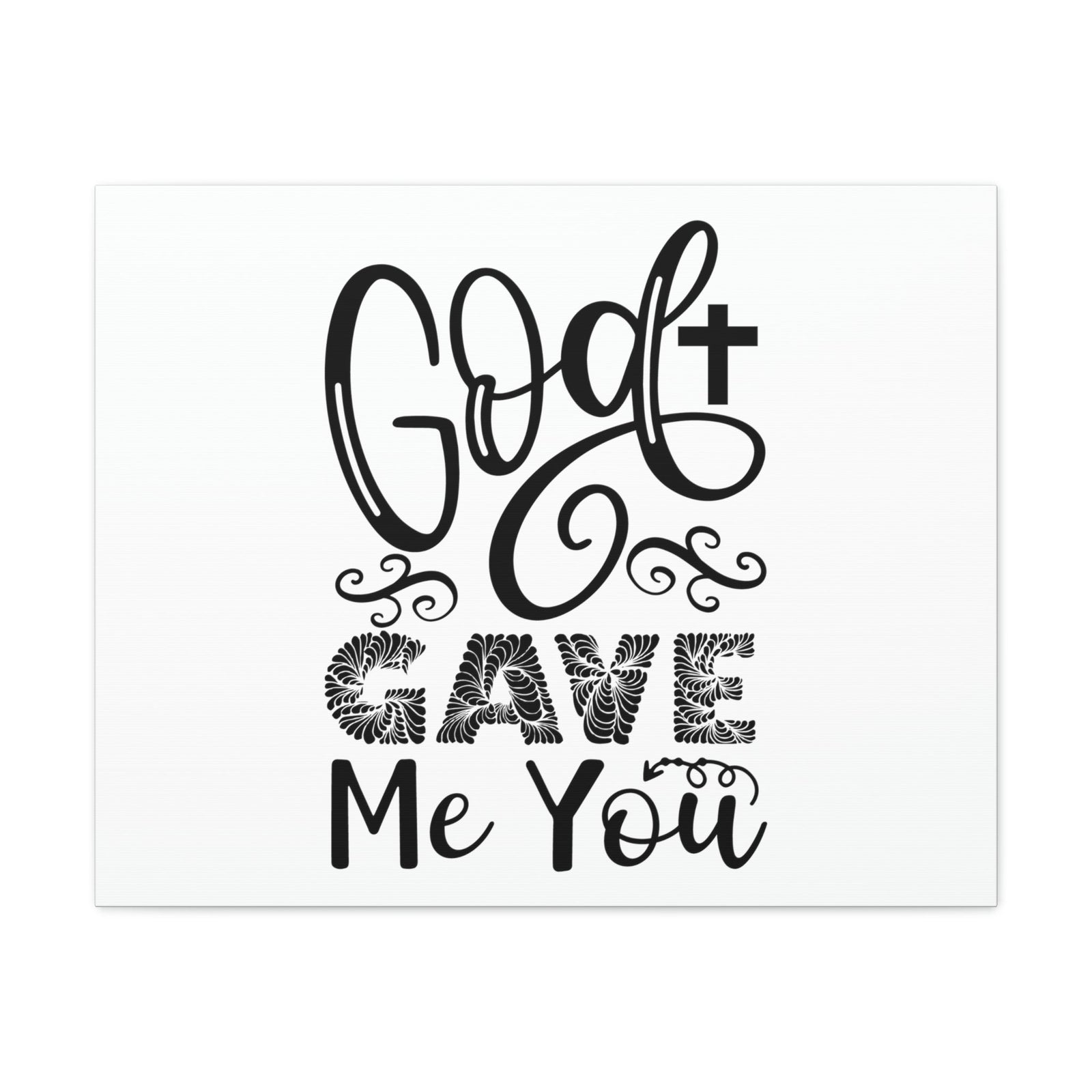 Scripture Walls God Gave Me You John 3:16 Christian Wall Art Print Ready to Hang Unframed-Express Your Love Gifts