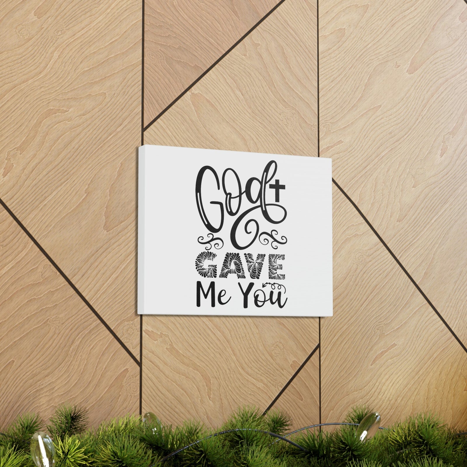 Scripture Walls God Gave Me You John 3:16 Christian Wall Art Print Ready to Hang Unframed-Express Your Love Gifts